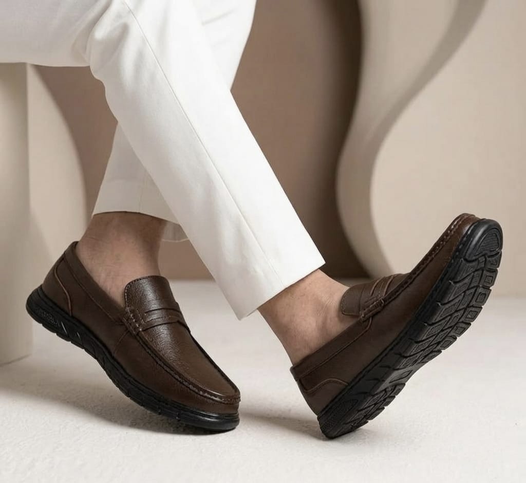 Premium Leather Loafer Chocolate